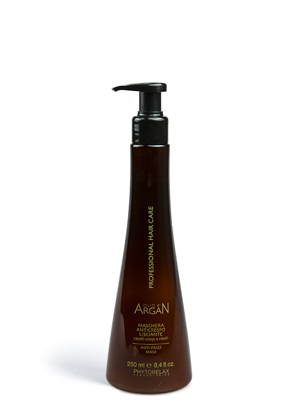 maschera anticrespo lisciante olio di argan professional hair care 250ml